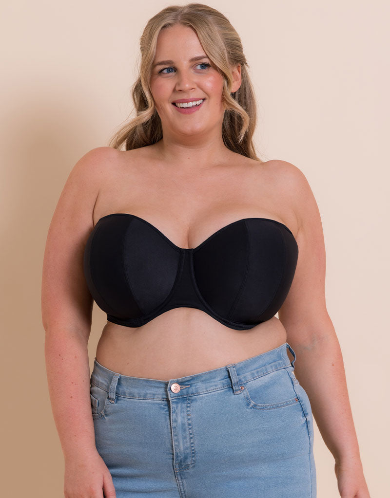 Curvy Kate Luxe Strapless Multiway Bra Jet Black