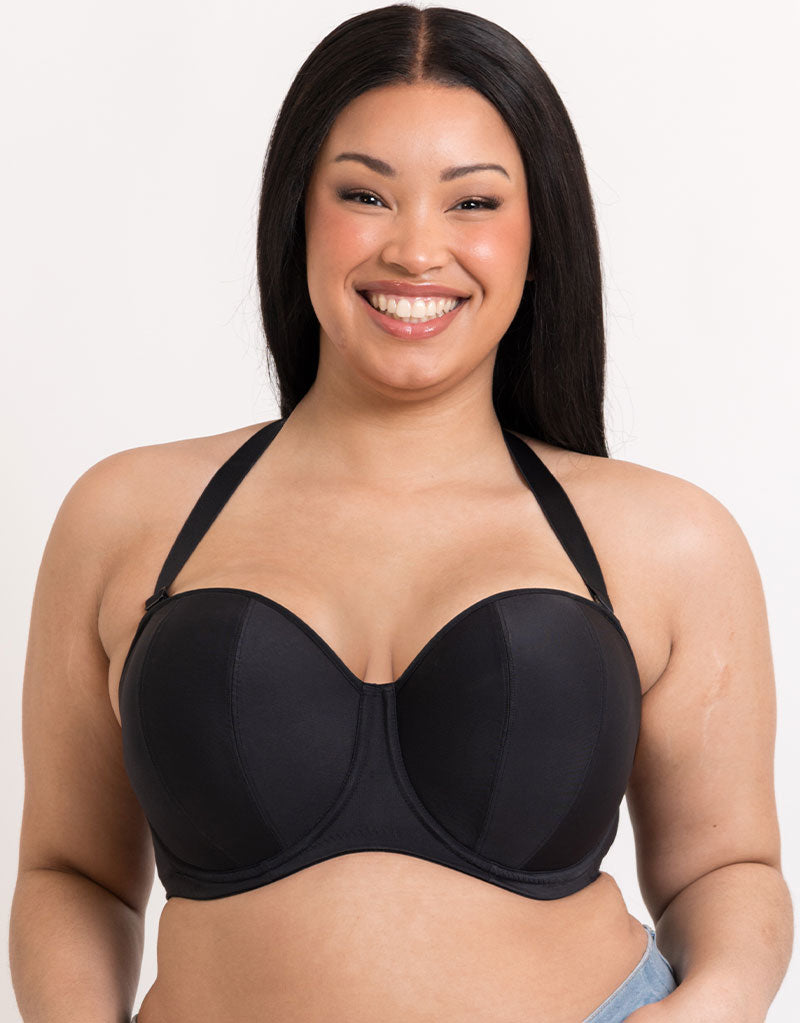 Curvy Kate Luxe Strapless Multiway Bra Jet Black
